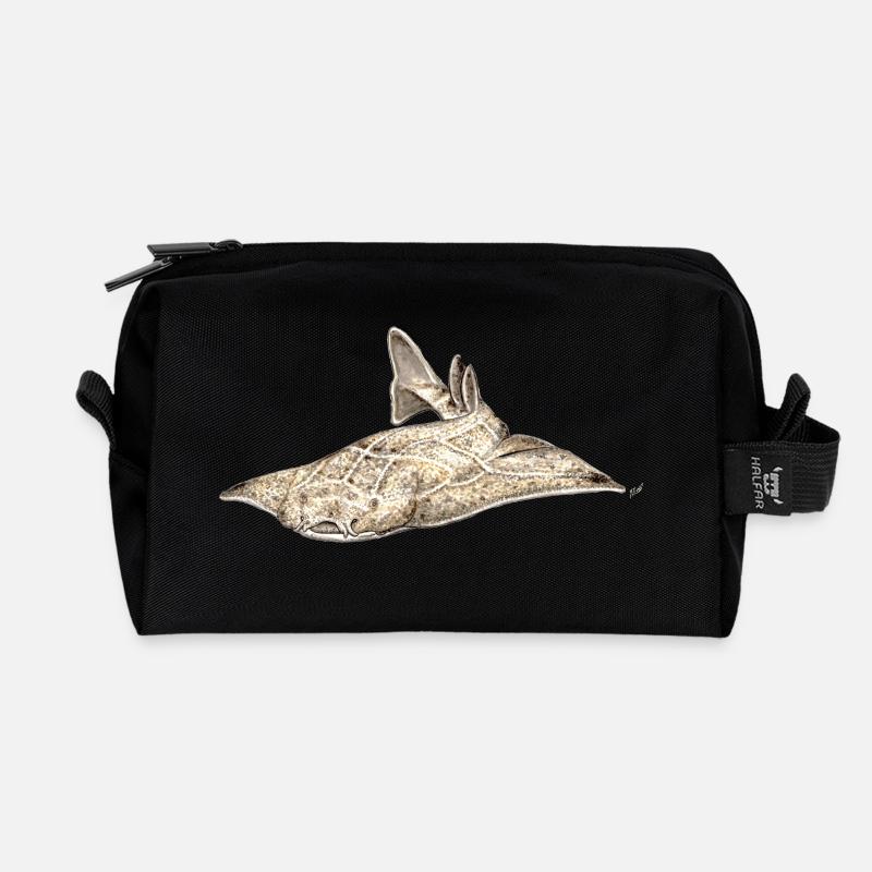 Lote - Engelhai - Shark - Requin ange - Recycelte Kulturtasche - Schwarz