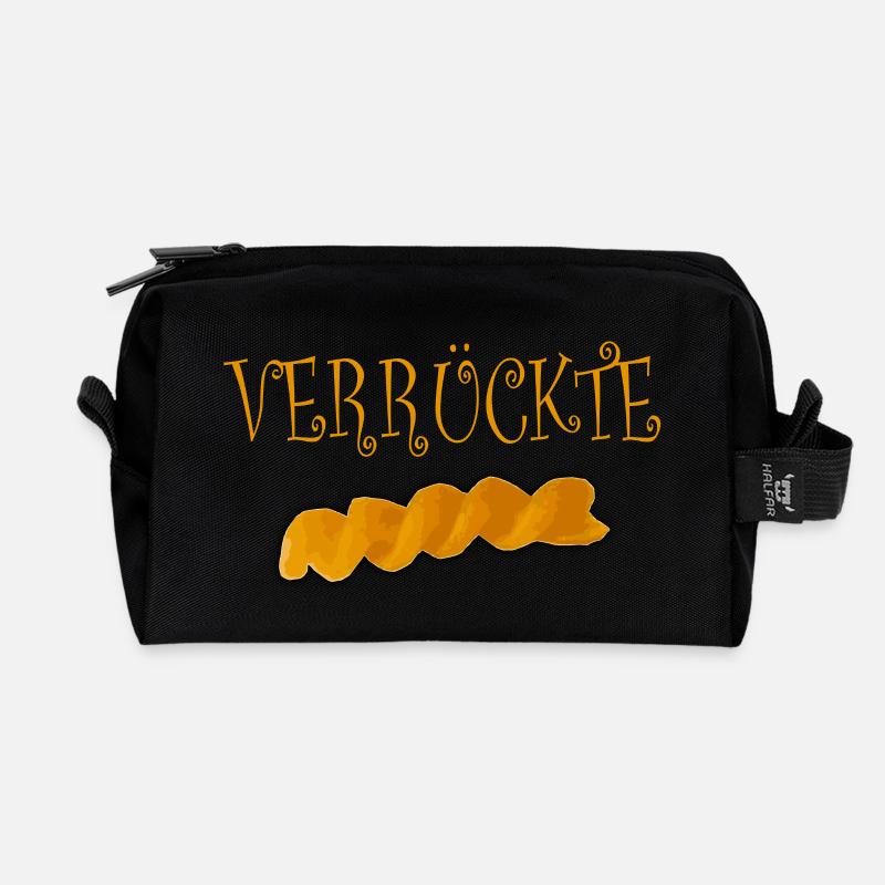 verrueckte_nudel - Recycelte Kulturtasche - Schwarz