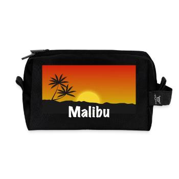 Malibu Shirt - Recycelte Kulturtasche - Schwarz - Vorne