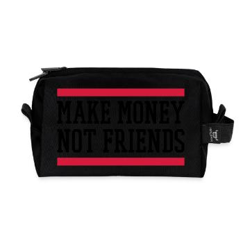 Make Money Not Friends - Recycelte Kulturtasche - Schwarz - Vorne