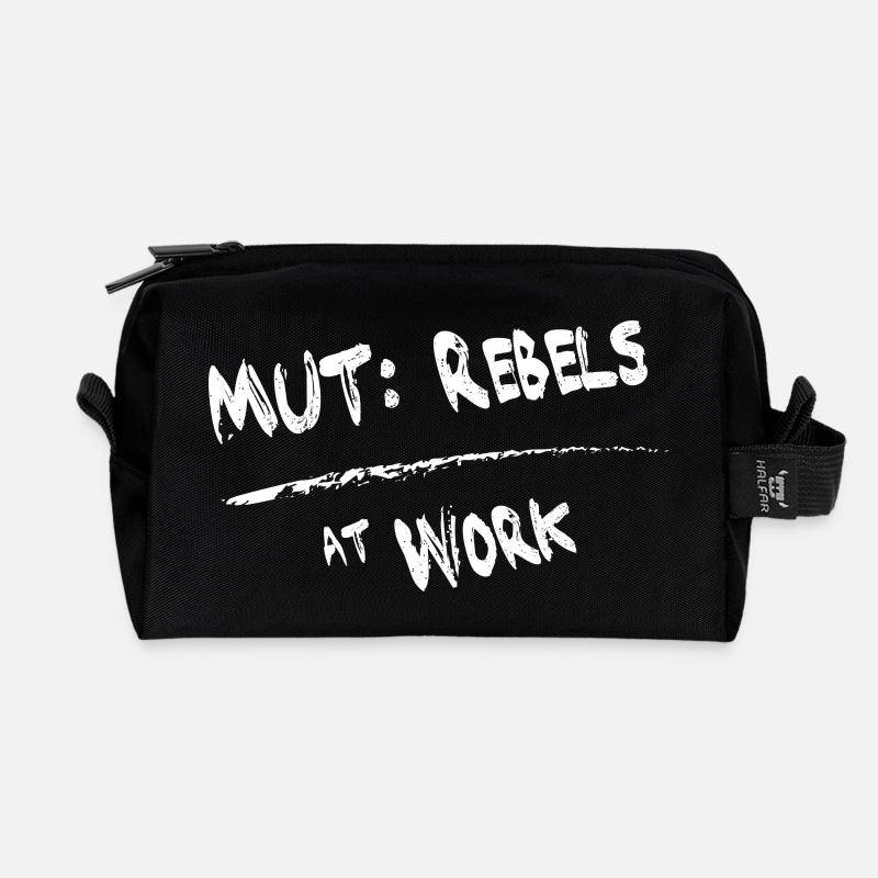 MUT Rebels - Recycelte Kulturtasche - Schwarz
