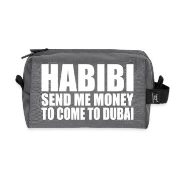 habibi come to dubai - Recycelte Kulturtasche - Anthrazit - Vorne
