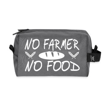 Farm - Recycled Toiletry Zip Bag - anthracite - Front