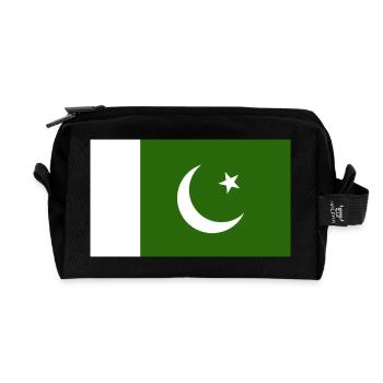 Pakistan National Flagge - Recycelte Kulturtasche - Schwarz - Vorne