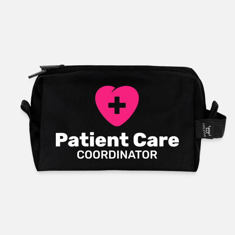 Patient Care Coordinator - Recycled Toiletry Zip Bag - black