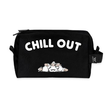 Chill out - Recycled Toiletry Zip Bag - black - Front