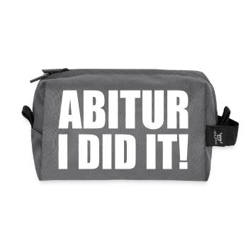 Abitur i did it - Recycelte Kulturtasche - Anthrazit - Vorne