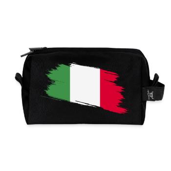 Italien - Recycelte Kulturtasche - Schwarz - Vorne