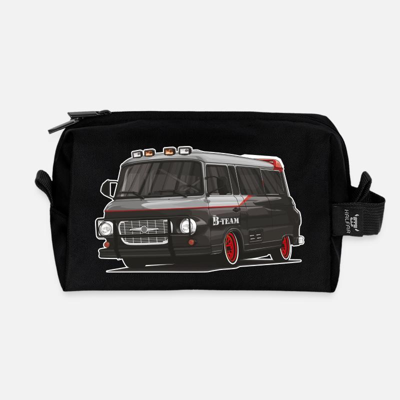 Barkas B1000 // Illustration - Recycelte Kulturtasche - Schwarz