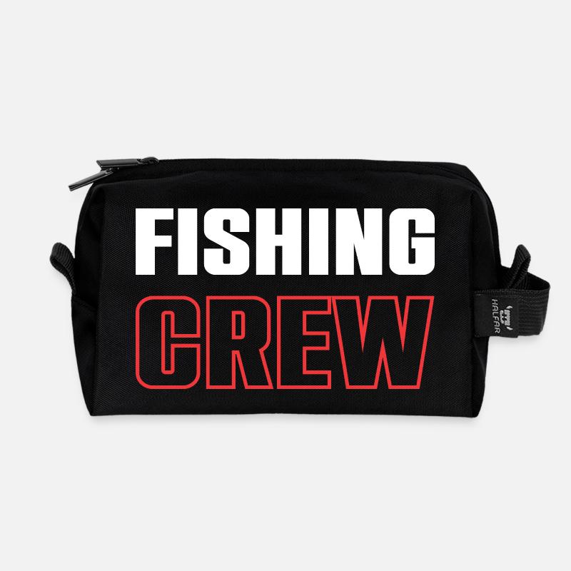 Fishing Crew - Recycelte Kulturtasche - Schwarz