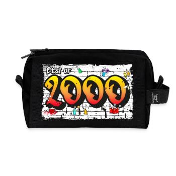Millennium 2000 Graffiti – 25 Years of Urban Vibes - Recycled Toiletry Zip Bag - black - Front