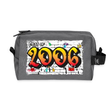 Best of 2006 Graffiti – 19 Years of aw Urban Cool - Recycled Toiletry Zip Bag - anthracite - Front