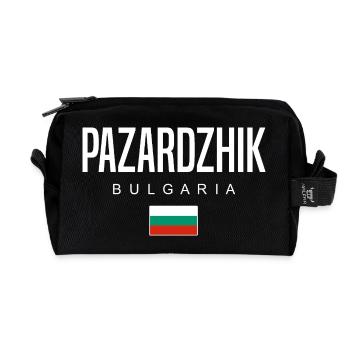 Pazardzhik Bulgarien - Recycelte Kulturtasche - Schwarz - Vorne