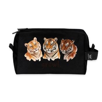 Tigergebrüll Lustiges Tigergebrüll für Tigerliebha - Recycelte Kulturtasche - Schwarz - Vorne