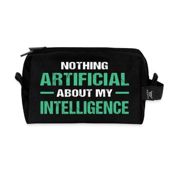 GPT Artificial Intelligence - Recycled Toiletry Zip Bag - black - Front