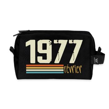 Februar 1977 – Februar 1977 Jubiläum 1977 - Recycelte Kulturtasche - Schwarz - Vorne
