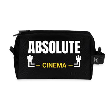 Absolute Cinema Statement - Recycelte Kulturtasche - Schwarz - Vorne
