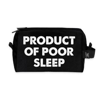 Résultat d’un mauvais sommeil - Trousse de toilette en tissu recyclé - noir - Devant