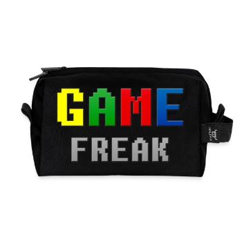 Retro Pixel Game Freak-Thema - Recycelte Kulturtasche - Schwarz - Vorne