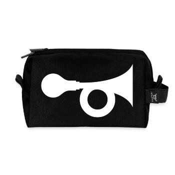 Hupe - Recycelte Kulturtasche - Schwarz - Vorne