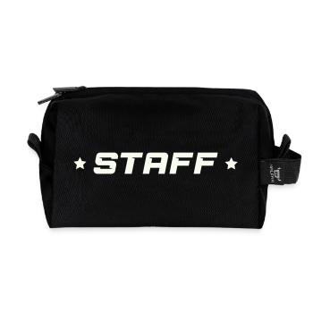 Staff - Recycelte Kulturtasche - Schwarz - Vorne