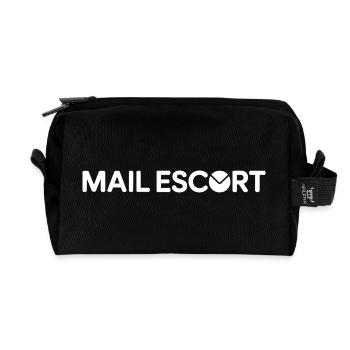 Mail Escort - Postbote Geschenk Postbote Postangestellter - Recycelte Kulturtasche - Schwarz - Vorne