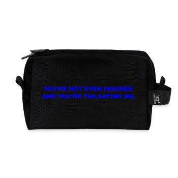 Colle Pas  - Trousse de toilette en tissu recyclé - noir - Devant