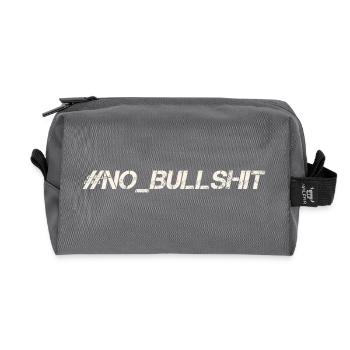 HASHTAG NO BULLSHIT #NoBullshit # No Bullshit - Recycelte Kulturtasche - Anthrazit - Vorne