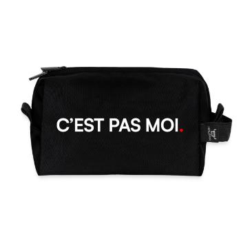 IT'S NOT ME. | Funny humour - Recycled Toiletry Zip Bag - black - Front