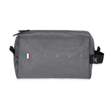 Drapeau de l’Italie - Trousse de toilette en tissu recyclé - anthracite - Devant