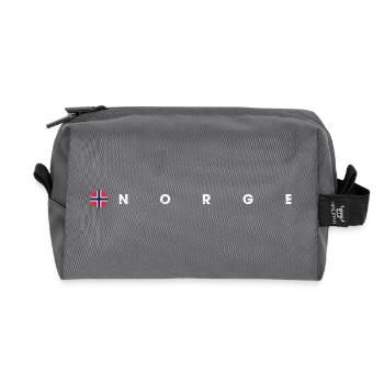 Drapeau de Norvège - Trousse de toilette en tissu recyclé - anthracite - Devant