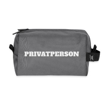 Privatperson - Recycelte Kulturtasche - Anthrazit - Vorne