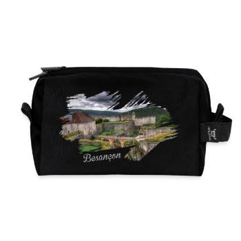 Franche Comté Besançon - Trousse de toilette en tissu recyclé - noir - Devant