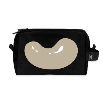 kidney beans beans veggie vegetables vegetables12 - Recycled Toiletry Zip Bag - black - Front