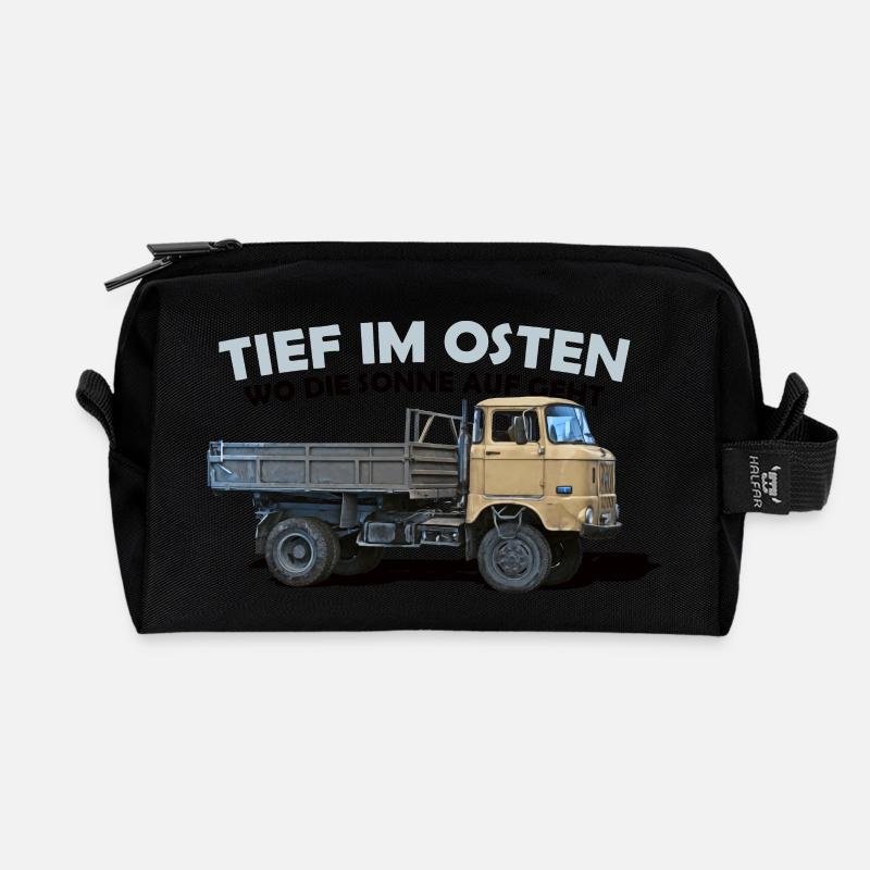 ifa w50 ddr ossi - Recycelte Kulturtasche - Schwarz
