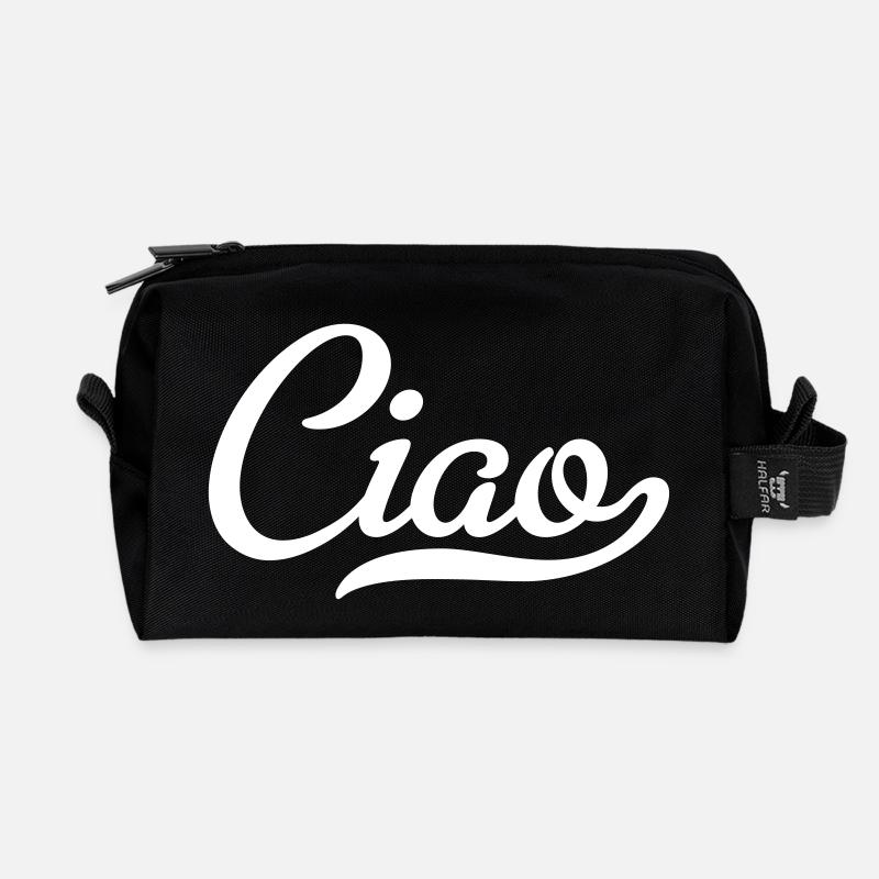 ciao - Recycelte Kulturtasche - Schwarz