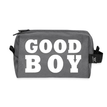 Good boy - Recycled Toiletry Zip Bag - anthracite - Front