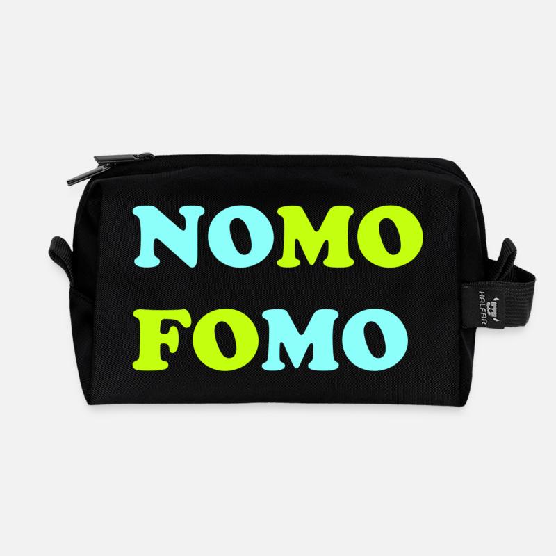 NOMO FOMO Neon Pop - Recycelte Kulturtasche - Schwarz