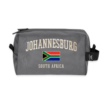 Millésime de Johannesburg Afrique du Sud - Trousse de toilette en tissu recyclé - anthracite - Devant