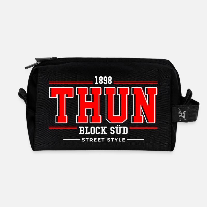 Thun - Recycelte Kulturtasche - Schwarz