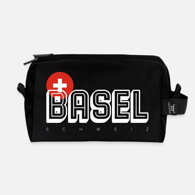 Basel - Recycled Toiletry Zip Bag - black