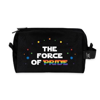 LGBT Pride Month - The Force of Pride - Recycled Toiletry Zip Bag - black - Front