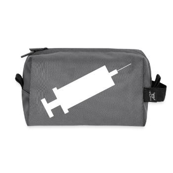 Spritze - Recycelte Kulturtasche - Anthrazit - Vorne