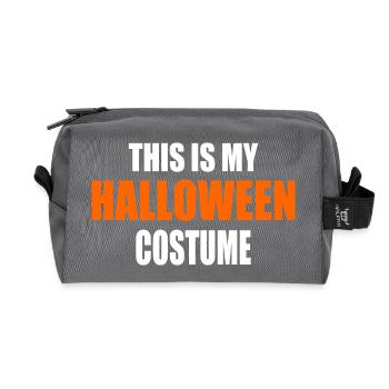 this is my halloween costume - Trousse de toilette en tissu recyclé - anthracite - Devant