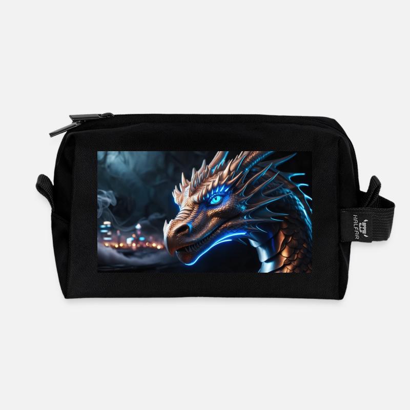 Leonardo Phönix - Recycelte Kulturtasche - Schwarz