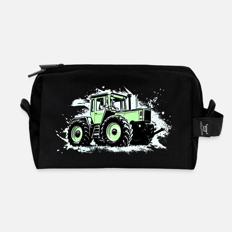 Grüner Traktor - MB-trac 1300 - Recycelte Kulturtasche - Schwarz