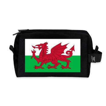 Pays de Galles - Trousse de toilette en tissu recyclé - noir - Devant