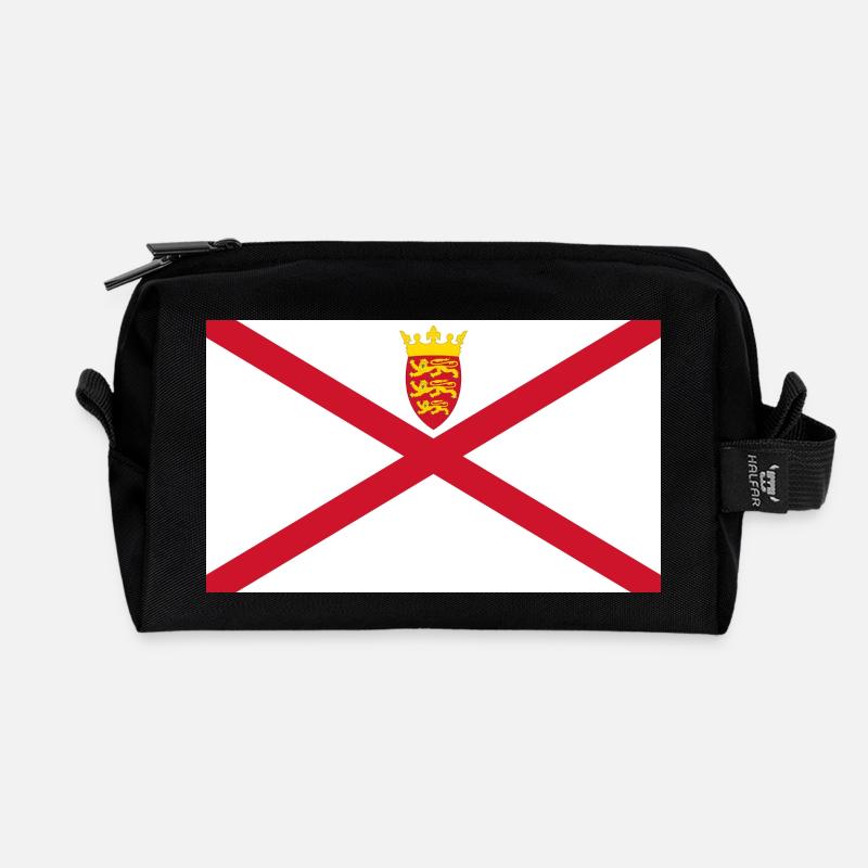 Jersey - Recycled Toiletry Zip Bag - black