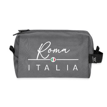 Italia - Roma - Rome - Italien - Italy - Recycled Toiletry Zip Bag - anthracite - Front