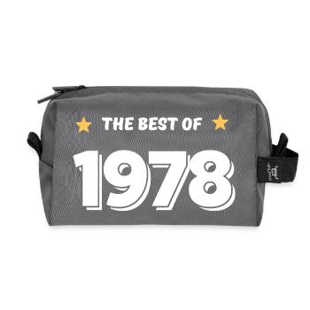 Best of 1978 - Trousse de toilette en tissu recyclé - anthracite - Devant